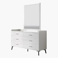 طاولة تزيين ماستر 6 أدراج بسطح من الحجر الملبد من...