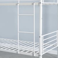 سرير فردي قابل للتحول بطابقين من فانيلا معدن باللو...