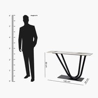 طاولة كونسول من الحجر الملبد من هوبر