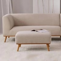 كنبة زاوية ايلفار قطعتين على شكل حرف L - قماش شاني...