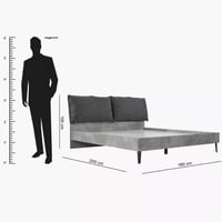 غرفة نوم كوين 5 قطع من لاتفيا - 160x200 سم