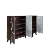 خزانة أحذية ميريلّا خشب ماليزي 2 قسم 5 أدوار - بني...