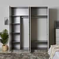 دولاب ملابس باتارا خشب 4 أبواب مقاس 216x182x60 سم