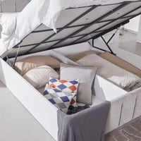 طقم غرفة نوم كينج 5 قطع بمساحة تخزين هيدروليك ذكية...