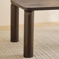 طاولة سفرة مستطيلة رافينا 6 كراسي خشب مطّاط لون بن...