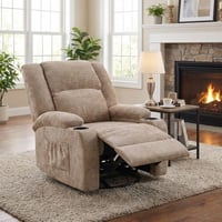 كرسي استرخاء دوار لورينزا قماش شانيل لون بني مقعد...