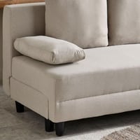 كنبة سرير قماشيّة ركنيّة مع وسادتين من هيلين