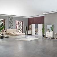 طقم غرفة نوم كينج 6 قطع من سوهو - 180x200 سم