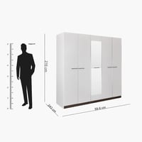 دولاب ملابس ريفا ب 5 أبواب مع مرايا مقاس 216x60x24...