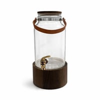 موزع المشروبات يوليـتا 6 لتر من الزجاج الشفاف مع ق...