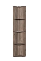 وحدة رفوف زاوية مقوسة – 4 أرفف خشب ماليزي – رمادي...