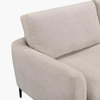 كنبة دولسي دون مساند ذراعين قماش لون بيج بارجل معد...