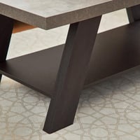 طاولة قهوة كامبريدج خشب لون بني مقاس 119x46x59 سم