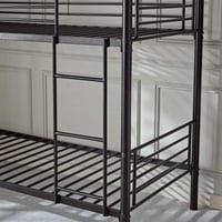 سرير فردي قابل للتحول بطابقين لون أسود من فانيلا -...