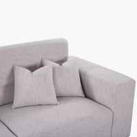 كنبة زاوية ريفيرا يسار قماش مقسمة 5 مقاعد مع 4 وسا...