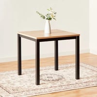 طقم طاولة سفرة 2 كراسي سفرة من مراويل بني بأرجل مع...