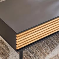 طاولة قهوة بيرليسا برف ألواح ليفية متوسطة الكثافة...