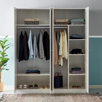 دولاب ملابس فرانكفورت خشب 4 أبواب مقاس 216x60x182...