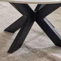 طاولة قهوة ميرلونا مستديرة بسطح من الرخام الأصلي ا...