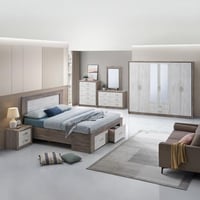 طقم غرفة نوم كينغ 5 قطع من إينريكو - 180x200 سم