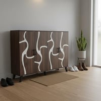 خزانة أحذية ميريلّا خشب ماليزي 2 قسم 5 أدوار - بني...