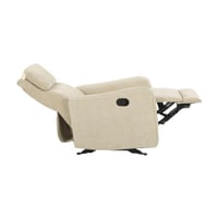 كنبة استرخاء ثنائية كهربائي دوناتيللا قماش بيج قاب...