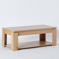 طاولة قهوة من بالي خشب لون خشبي مقاس 120x60x45 سم