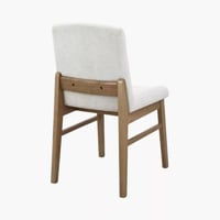 طقم طاولة سفرة خشب مطّاط بيج مع 3 كراسي قماش رمادي...