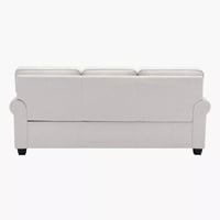 كنبة راونــا 3 مقاعد مع وسادتين قماش لون بيج بأرجل...