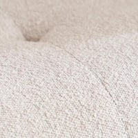 كنبة كاليستا بمقعد قماش بوكليه لون كريمي و رمادي ب...