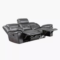 كنبة استرخاء أوريا قماشيّة شبه جلد 3 مقاعد قابل لل...