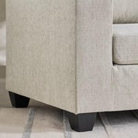 كنبة إيليت قماش 3 مقاعد مع منفذ يو إس بي لون كريمي...