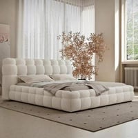 سرير ستارك بتصميم فاخر منجد بالكامل بوكلية لون أوف...