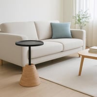 طاولة خدمة خشب بقواعد خزف إلينور