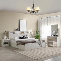 طقم غرفة نوم ذكي كينج 6 قطع من ليفربول - 180x200 س...