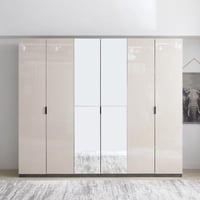 دولاب ملابس كارتر 6 أبواب بلمعان عالي مع درجين ومر...