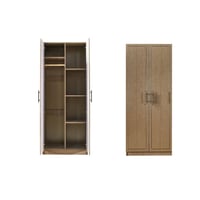 دولاب ملابس كلاريسا خشب لون بني 2 باب بتصميم عصري...