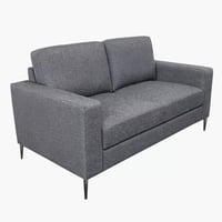 كنبة بمقعدين كتان لون رمادي غامق من مارويل كيندال