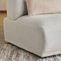 كرسي ميريلّا قماش لون كريمي دون مساند ذراعين مسند...