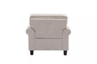 كنبة أردينا بمساند ذراعين قماش لون بيج بارجل بلاست...