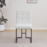 طقم طاولة سفرة مستطيلة من خشب هندسي مع 8 كراسي قما...