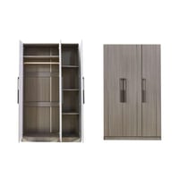 دولاب ملابس كلاريسا كبير 3 باب خشب باللون رمادي دا...