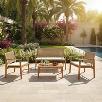 طقم جلسة خارجية 4 قطع بتصميم فاخر - موناكو