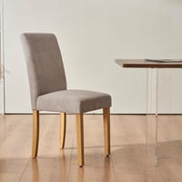 طقم طاولة سفرة خشب هندسي 10 كراسي قماش بأرجل خشب -...