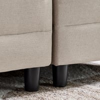 كنبة سرير قماشيّة ركنيّة مع وسادتين من هيلين