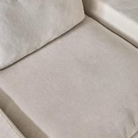 كنبة مفردة نيرولا قماش بمساند ذراعين مع وسادة للخص...