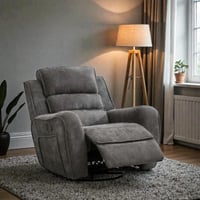 كرسي استرخاء لافينيا هزاز ودوار قابل للطي - رمادي