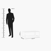 طاولة قهوة زافورا سطح خشب هندسي ابيض و هيكل معدن ا...