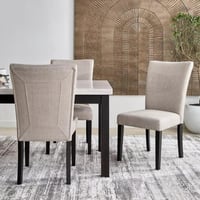 طقم طاولة سفرة مستطيلة بسطح من الرخام 5 كراسي و مق...