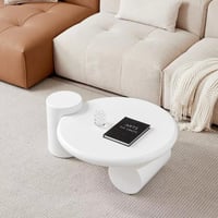 طاولة قهوة تافريلا عالية اللمعان مع إضاءة من ألواح...